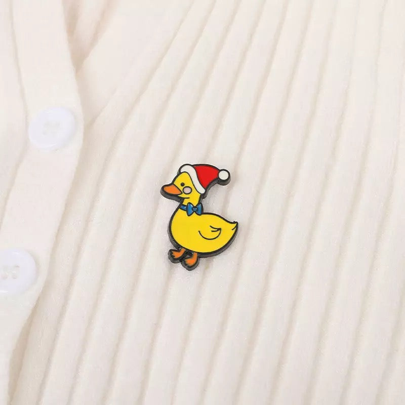 Pin's Canard Bonnet de Noël
