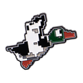 Pixelkunstspeld van een wilde eend