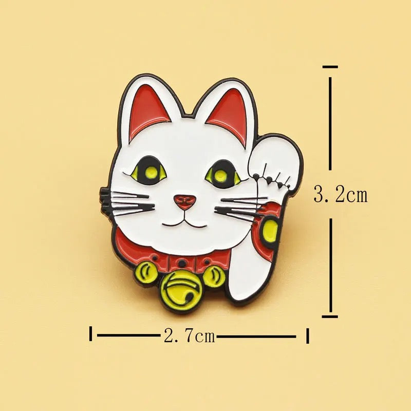 Pin’s Chat Chanceux Tête