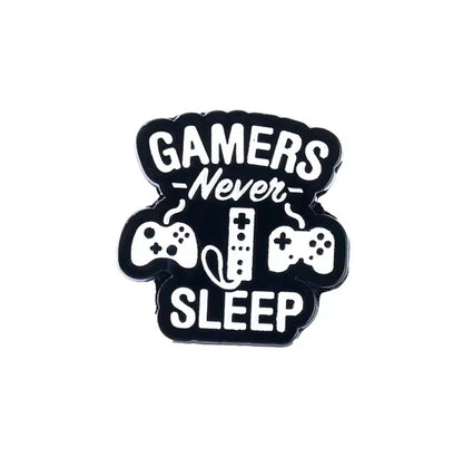 Pin’s Gamer Never Sleep – visuel produit