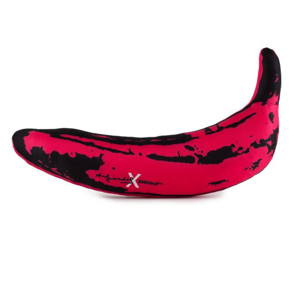Andy Wharol roze bananenknuffel