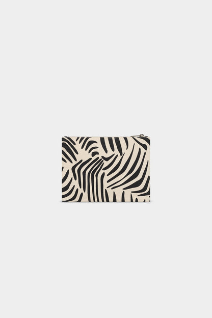 Pochette Ema Zèbre écru