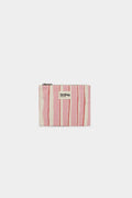 Lou Red and Pink Striped Pouch