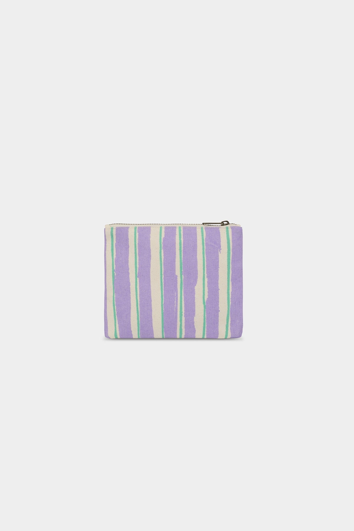 Pochette Lou Rayures Vert et Parme