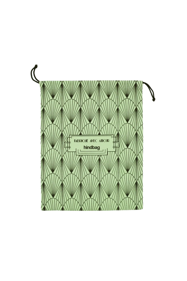 Reusable matcha green gift pouch