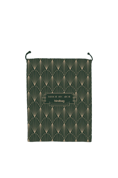 Pochon cadeau réutilisable vert