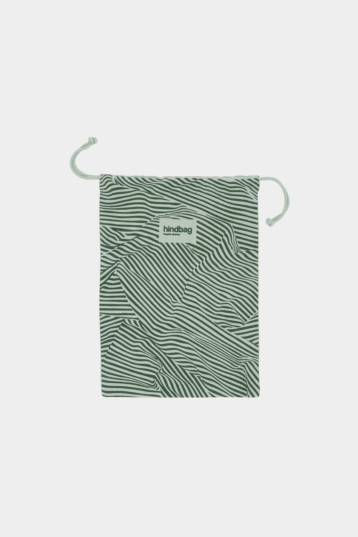 Pochon cadeau Rayure Vert