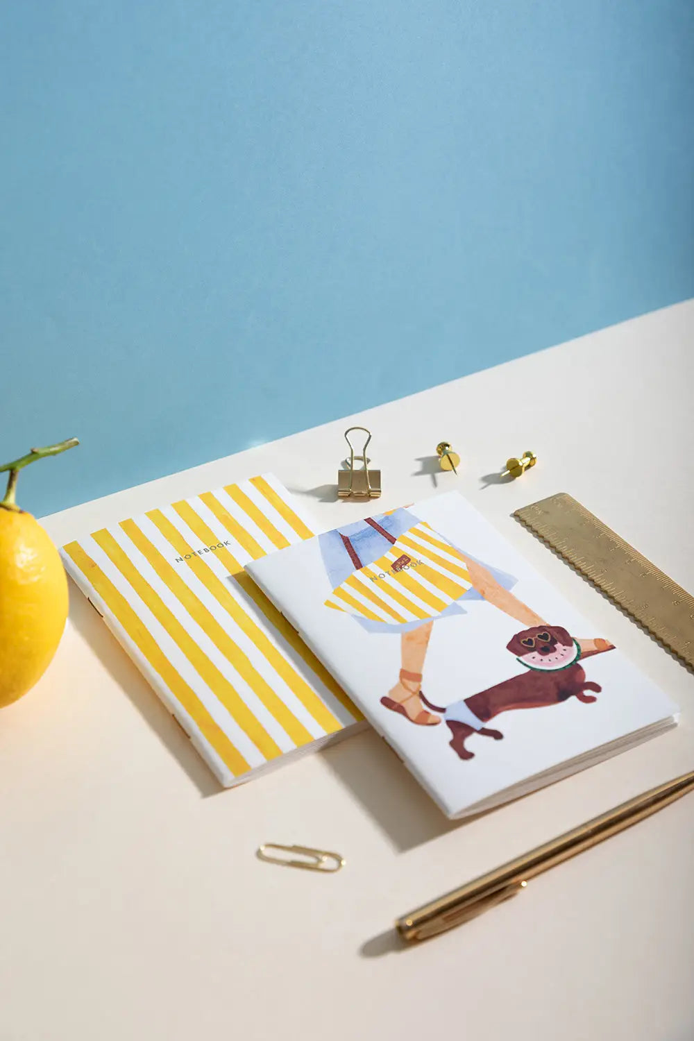 Summer Dachshund - Pocket Notebook A6 DUO