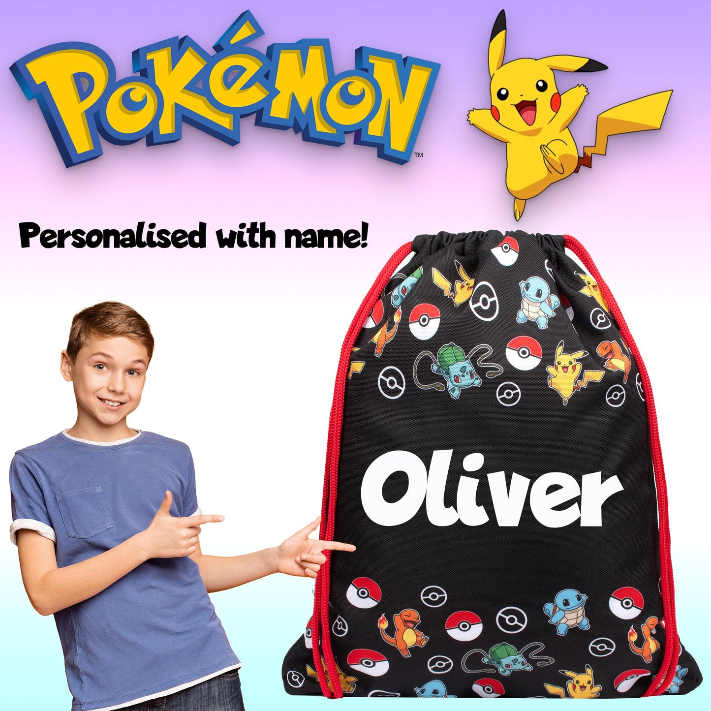Pokémon Sac à cordon for enfant