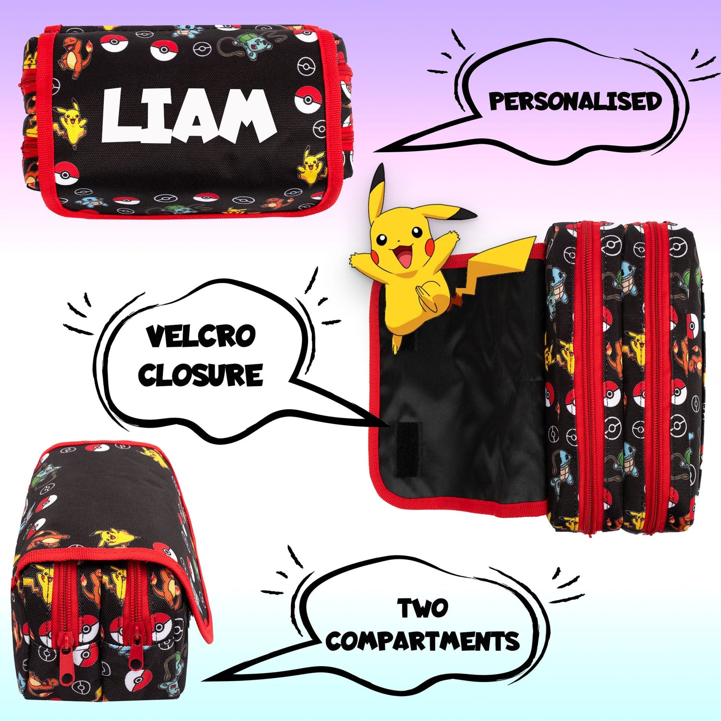 Personalized Pencil Case - Pokemon