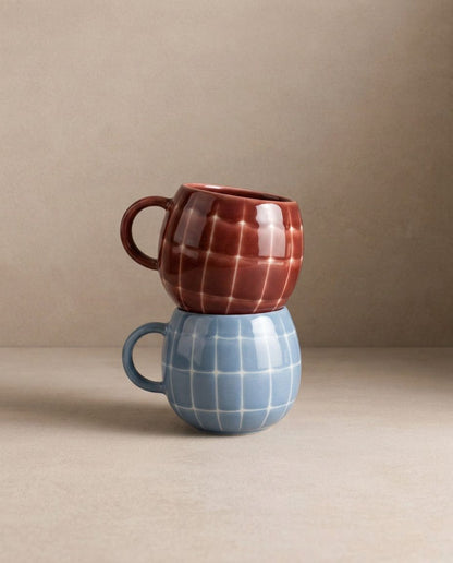 Tasse Pool en grès – 250 ml – Bleu ciel