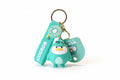 Green Dinosaur-Costume Duck Keychain – PVC and metal