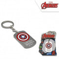 Porte Clés Plaque Captain America 3D