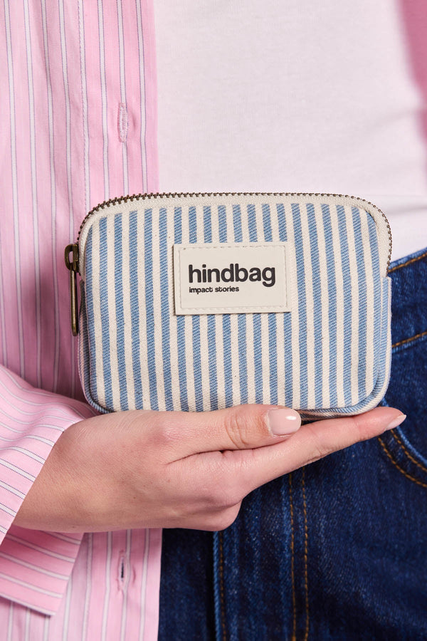 Lili Striped blue wallet