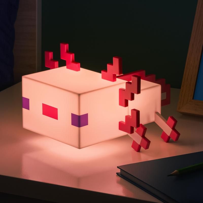 Minecraft Axolotl-Lampe