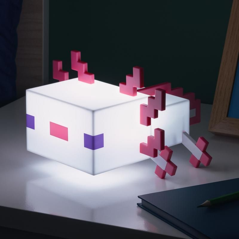 Lampe Minecraft - Axolotl