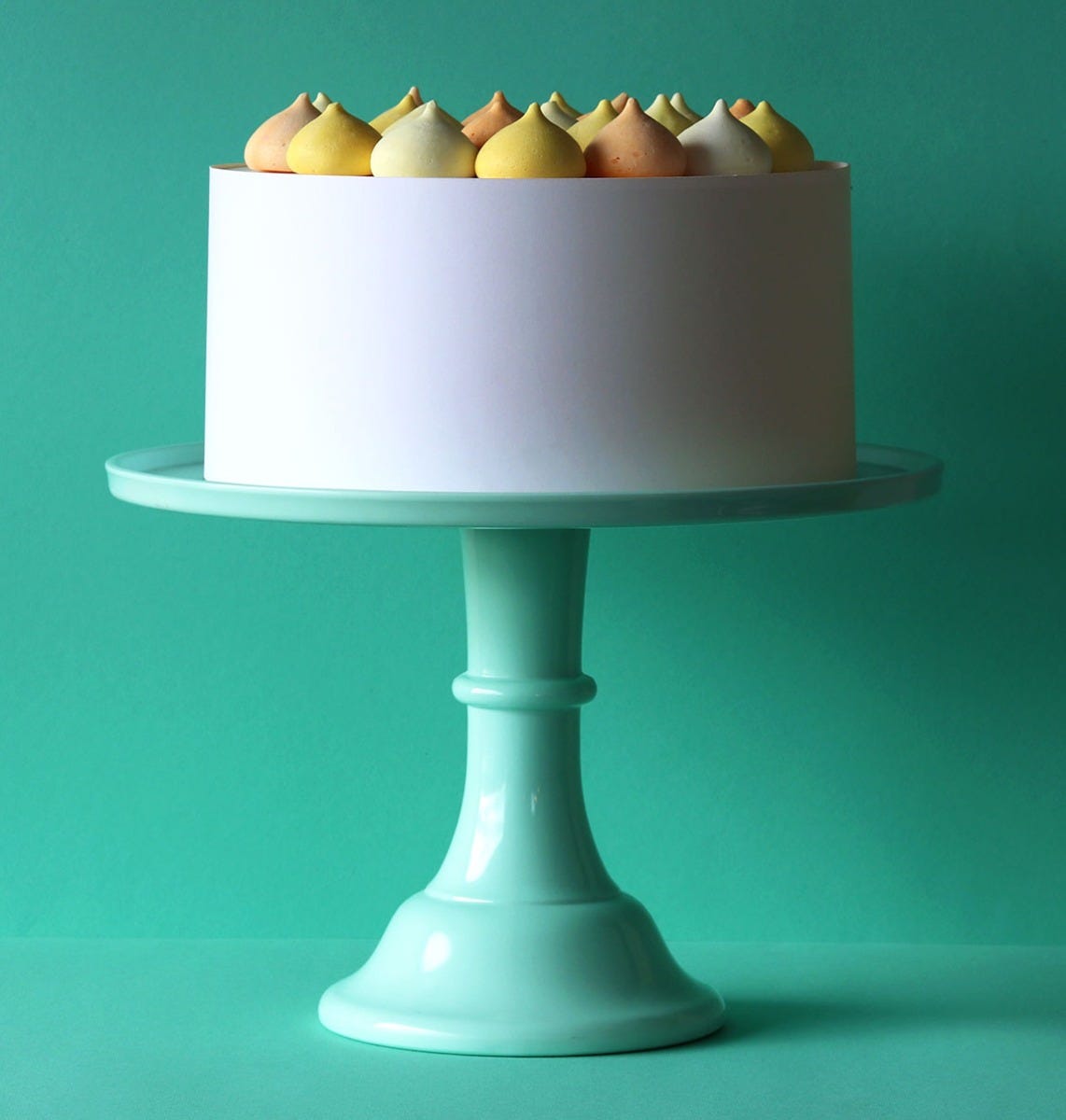 Présentoir à gâteau - grand format - menthe