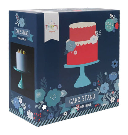 Présentoir à gâteau - petit format - bleu vintage – vue 4 – A Little Lovely Company