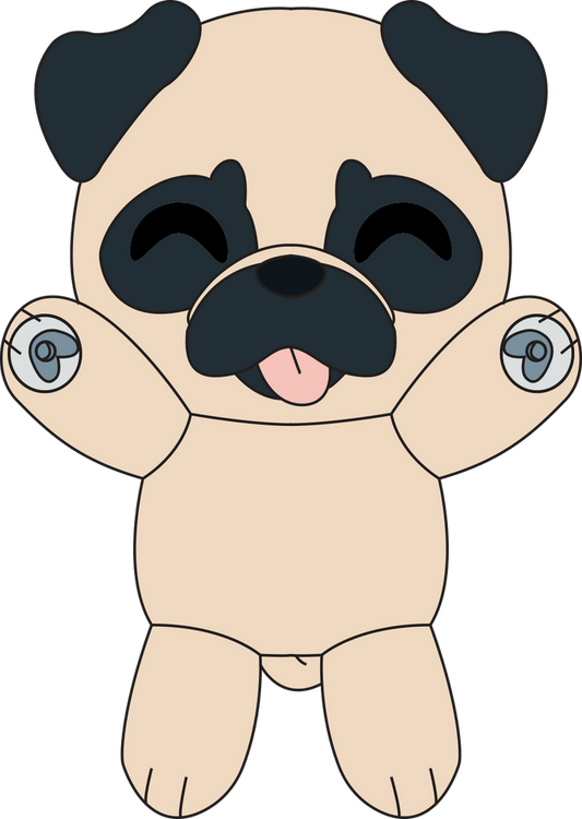 Pug Splatt Plush (9in)