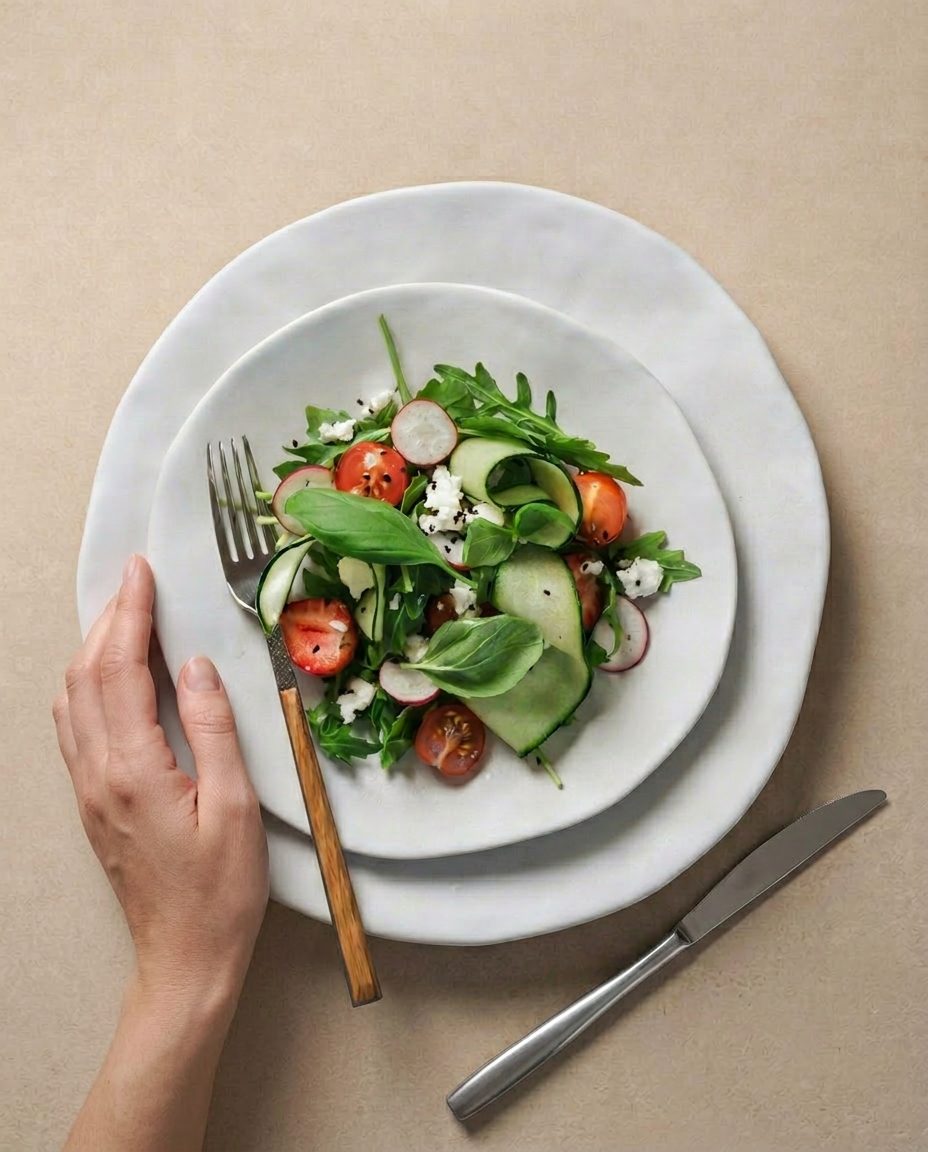 Assiette à salade Pure Stoneware – 21 cm