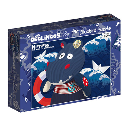 Puzzle Hippipos l'hippopotame 300 pièces