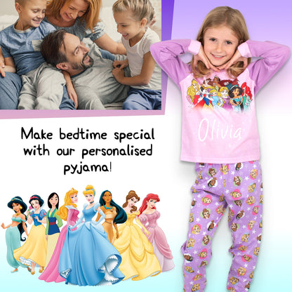 Disney Christmas Personalised Pyjamas - PINK