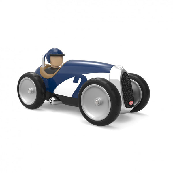 Blue racing car