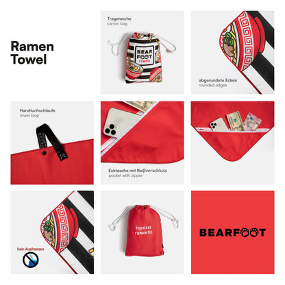 Ramen Beach Towel - Microfiber