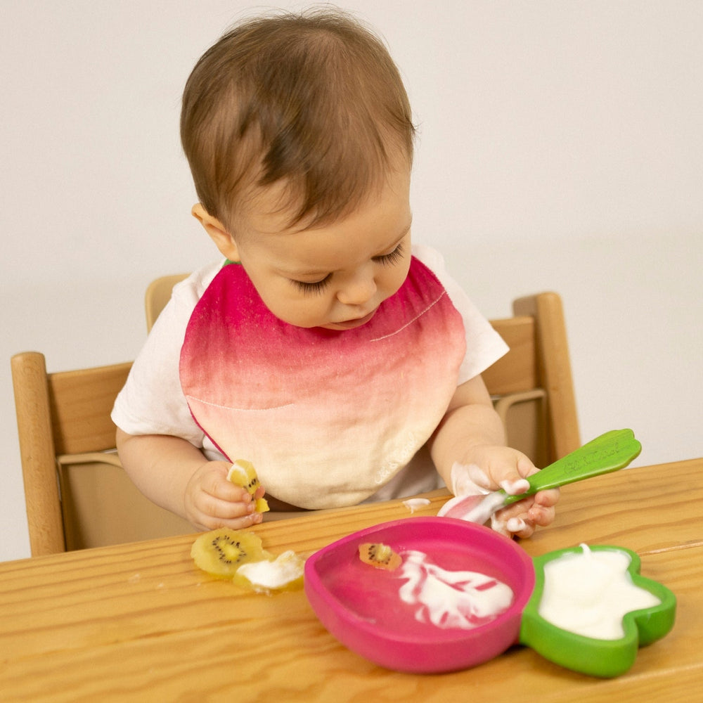 Ramona le Radis – Ensemble assiette et cuillère bébé