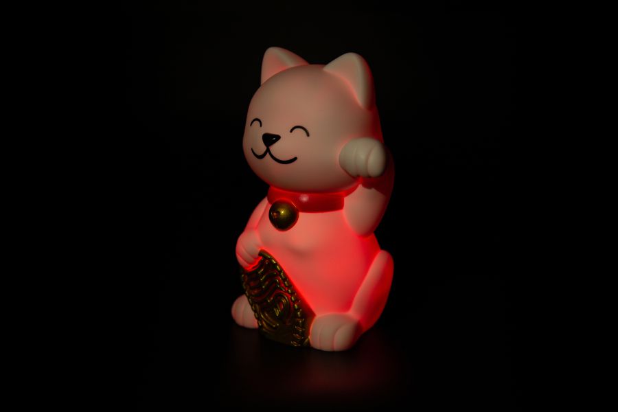 Lucky cat night light