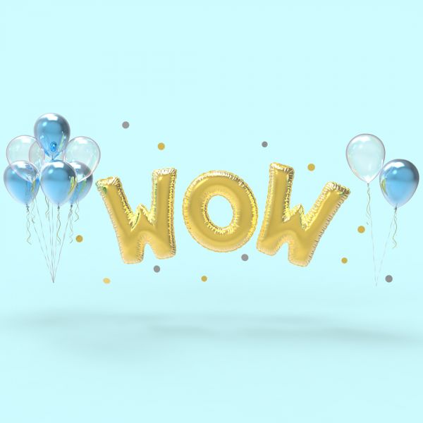 Sleutelhanger Alphabet Ballon Gonflable