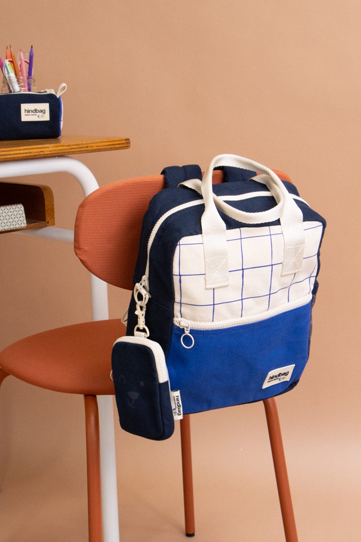 Sac à dos Arthur Tricolore Carreaux