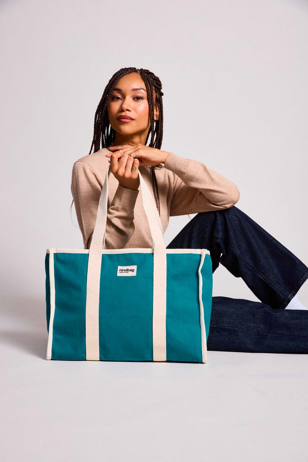 Oscar Peacock Blue Tote Bag
