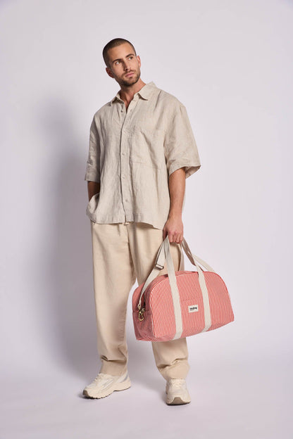 Sac bowling Charlie Rayures rouge