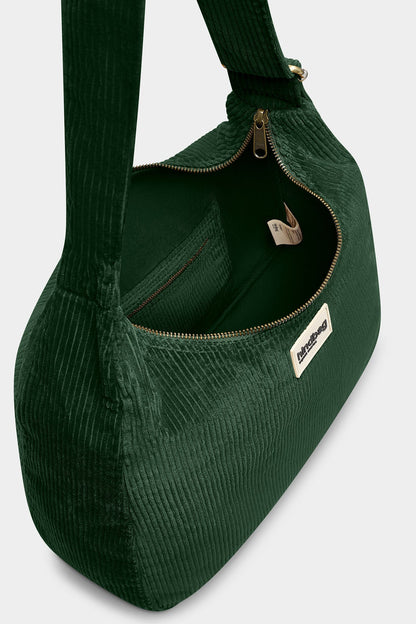 Sac hobo Claire Velours Sapin