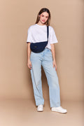 Andrea Navy Fanny Pack
