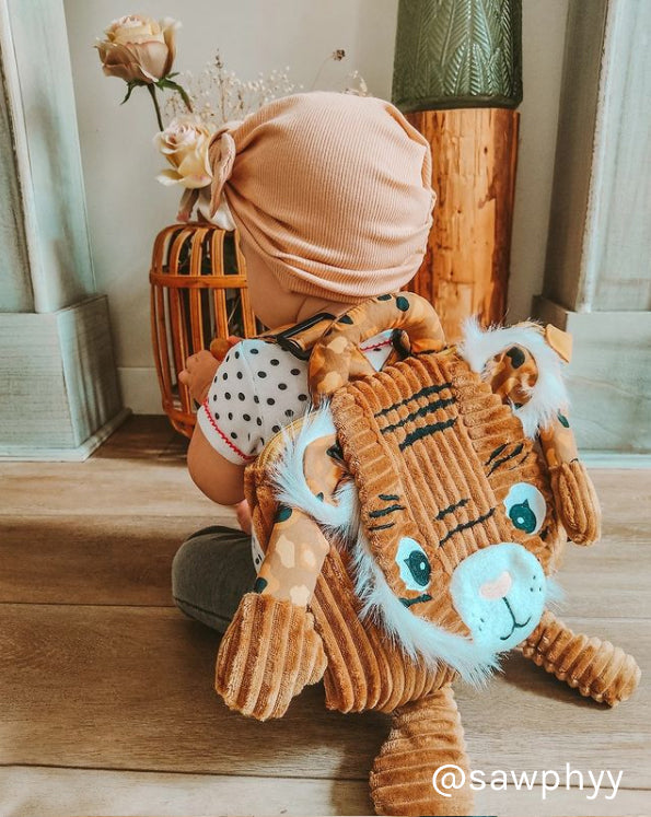 Sac à dos velours côtelé Spéculos le tigre – vue 2