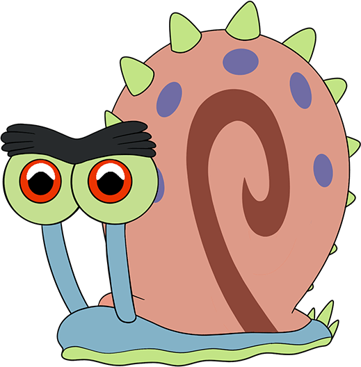 Prehistoric Gary Snail Sticker (6in)