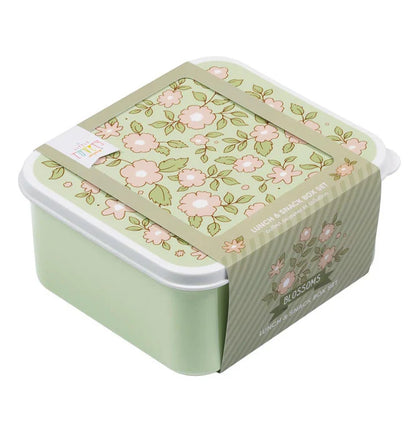 Pack of 4 Snack and Lunch Boxes - Flower