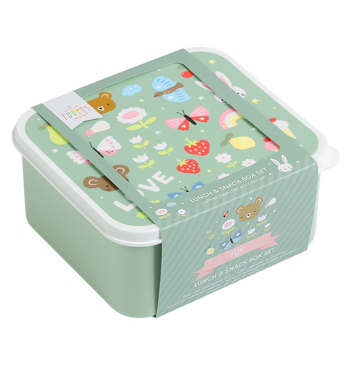 Lot de 4 boîtes repas et goûter - Joy – vue 5 – A Little Lovely Company
