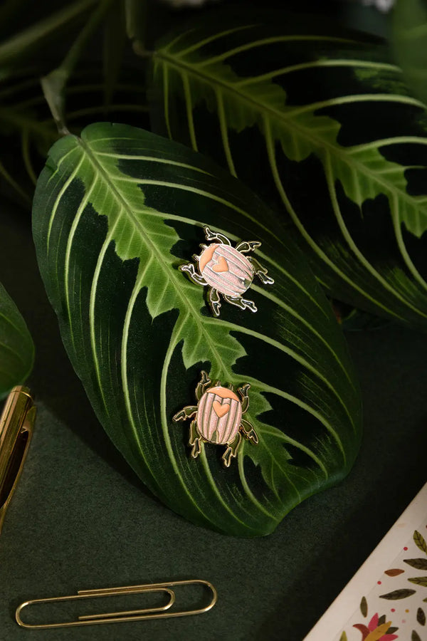 Scarab Beetle Duo - Pins