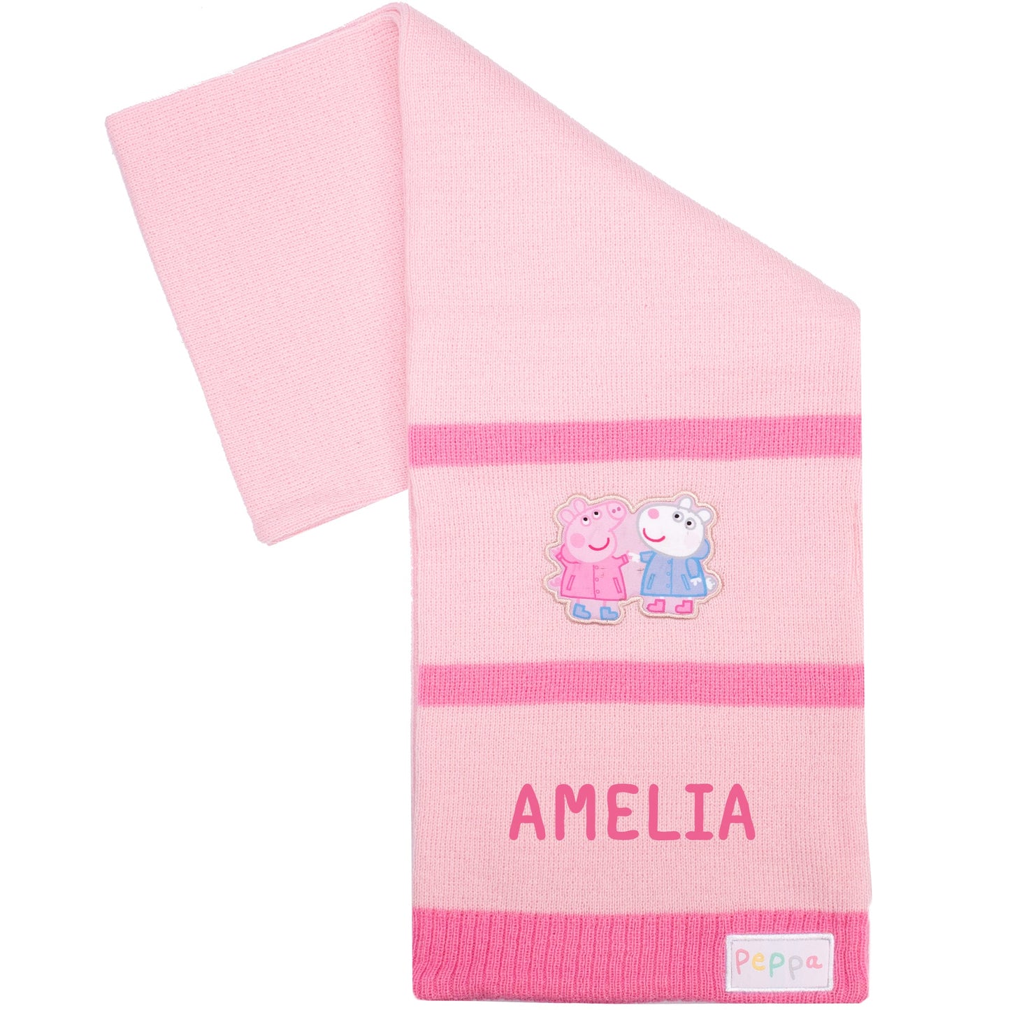 Peppa Pig Girls' Personalised Winter Scarf