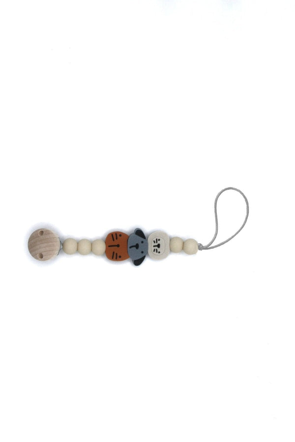 Animal mix pacifier clip made of silicone