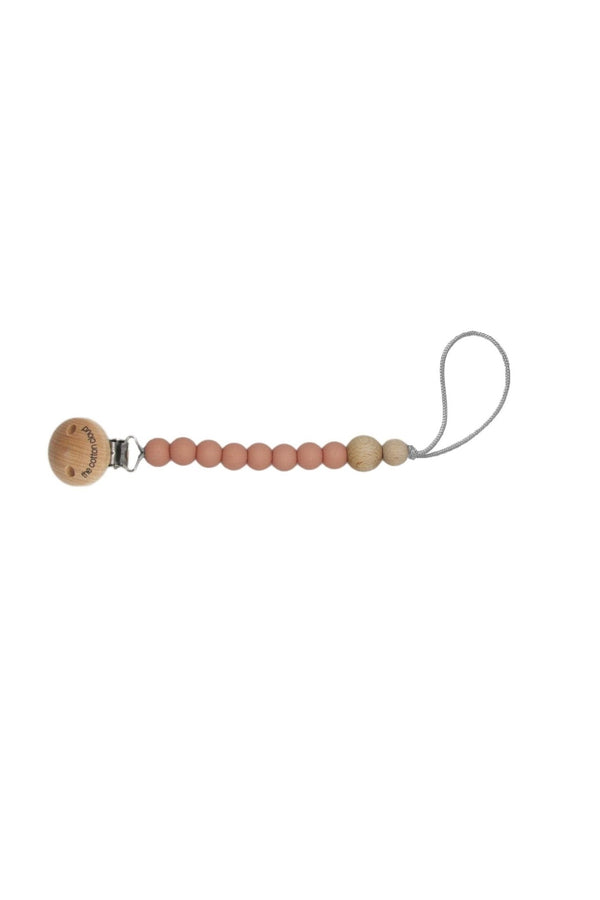 Silicone Soother Chain Round Blush