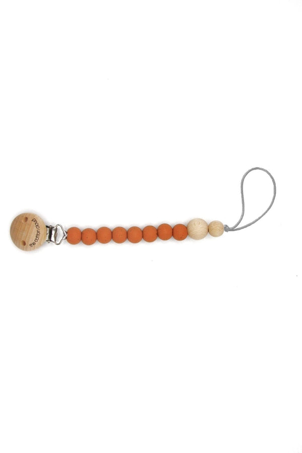 Silicone Soother Chain Round Caramel