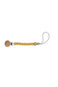 Schnullerkette Round aus Silikon Mustard