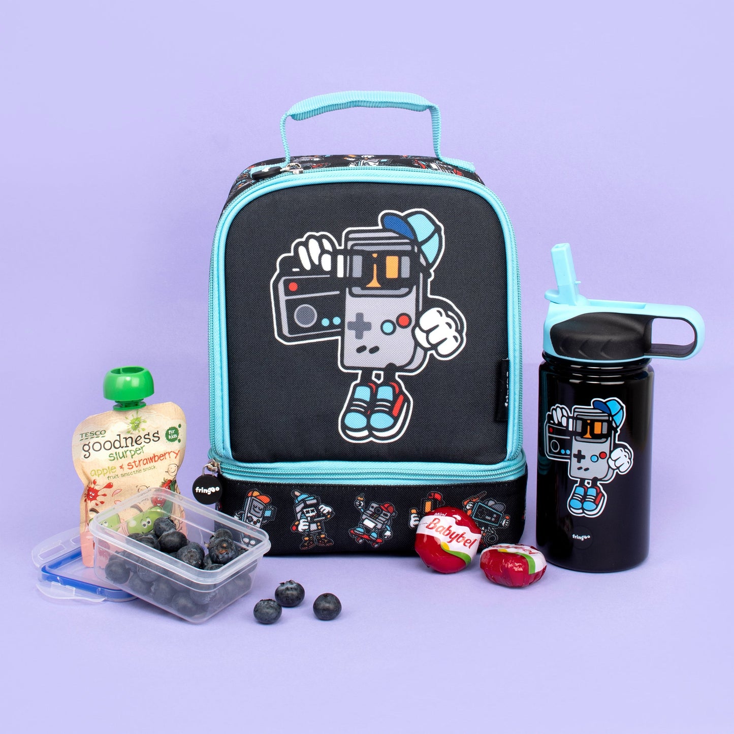 Acier inoxydable Gourde avec paille 350ml – Little Gamers