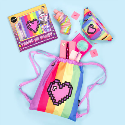 Light Up Journal secret – Pixel Heart