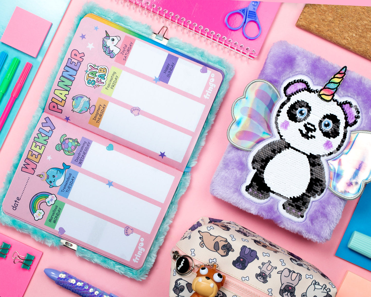 3D Journal secret – Pandacorn peluche