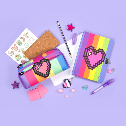 Light Up Journal secret – Pixel Heart